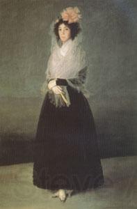 Francisco de Goya The Countess of Carpio,Marquise de la Solana (mk05) Norge oil painting art